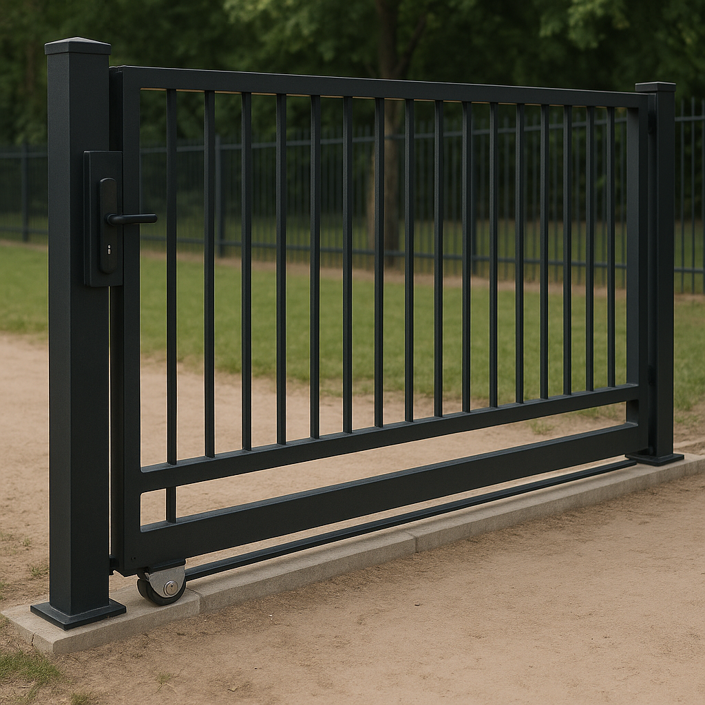 Czy mając ogrodzenie siatkowe można zamontować bramę przesuwną?